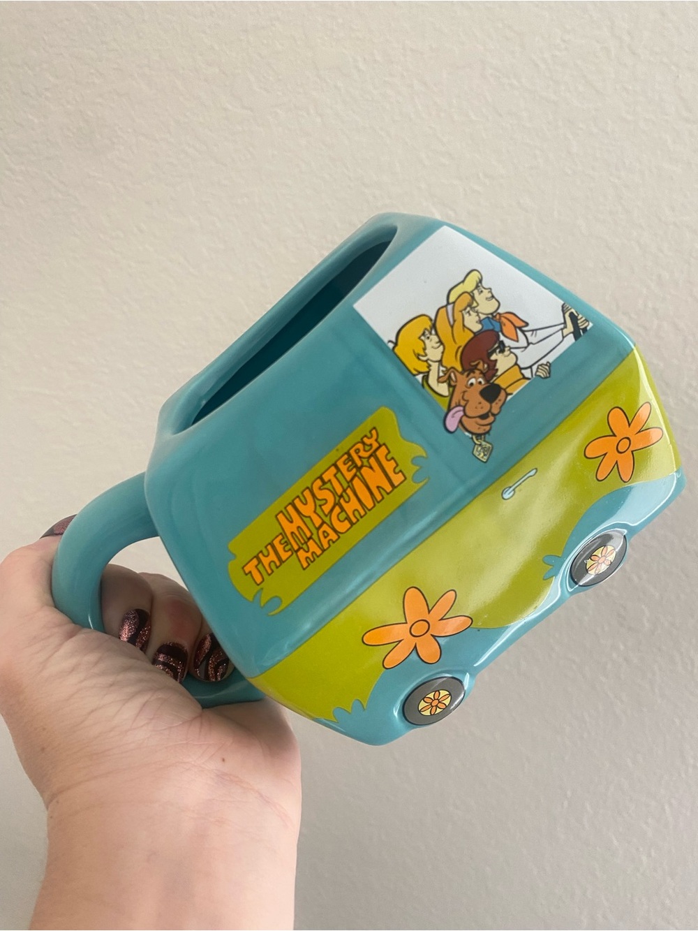 Scooby-Doo Mystery Machine Ceramic Mug - Teal & Lime